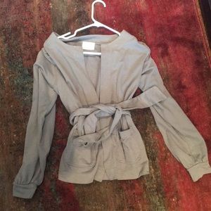 Anthropologie tie sweater